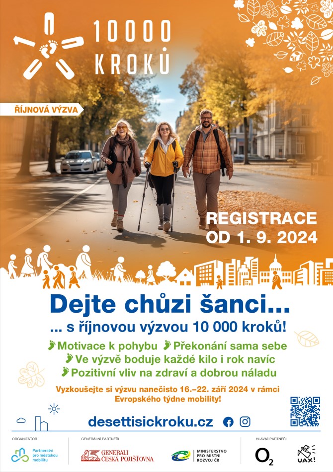 Přijměte Výzvu 10 000 kroků, udělejte něco pro své zdraví!