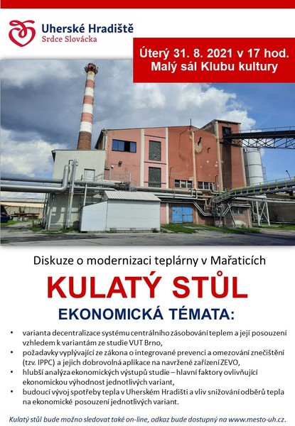 Kulaté stoly na téma modernizace teplárny v Mařaticích