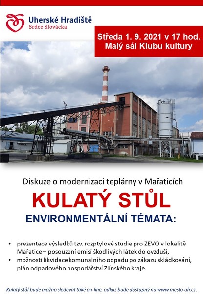 Kulaté stoly na téma modernizace teplárny v Mařaticích