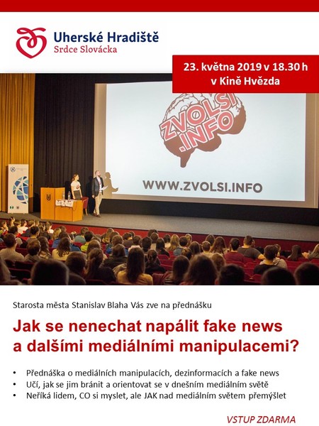 Plakát Jak se nenechat napálit fake news?