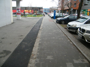 Bezbariérová trasa, úsek autobusové nádraží - ul. Františkánská