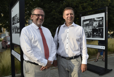 Starosta města Stanislav Blaha, generální ředitel ČTK Jiří Majstr
