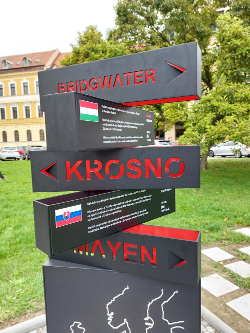 Nový rozcestník partnerských měst 