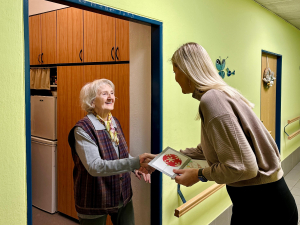 Rozdávání přáníček