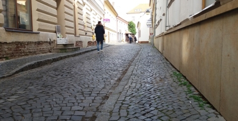 Dlažba ve Šromově ulici