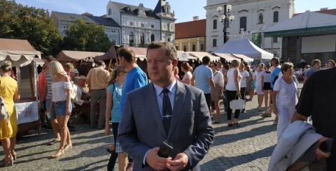 Ministr kultury Antonín Staněk v Uherském Hradišti