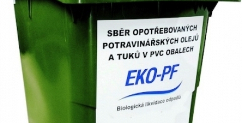 Popelnice na sběr opotřebovaného potravinářského oleje a tuku