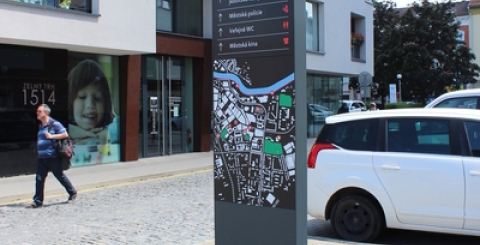 Město má nový informační a navigační systém