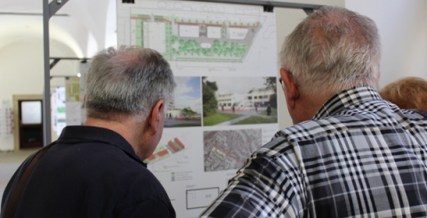 Expozice návrhů architektů na řešení Štěpnic