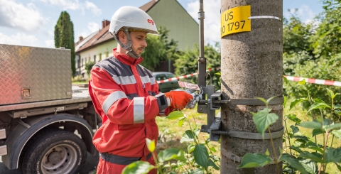 EG.D - Montér při práci