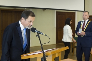 Ustavujícího zasedání zastupitelstva města 17. října 2022 - složení slibu Ing. Bouda