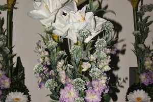 Výzdoba smuteční síně v Mařaticích